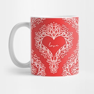 Victorian Blossoming Heart Mug